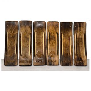 Incensario TABLA madera Doble -6 Diseños